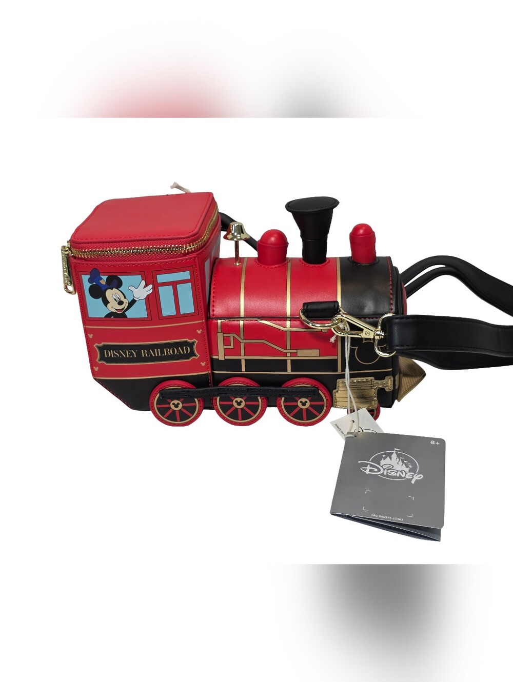 Disney Parks Loungefly Mickey Minnie Light-Up Train Crossbody Bag - NWT